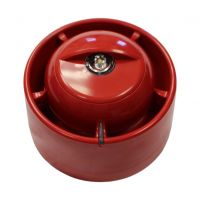 SmartCell безжична сирена червена със светлинна сигнализация